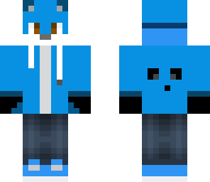 blue fox without mask
