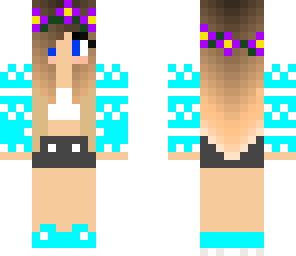 cute blue winter girl 