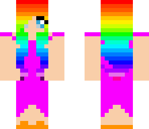 rainbow hair beauty