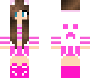 pink creeper panda girl