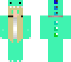 green dino girl