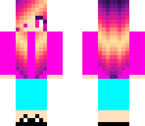 sunset hair girl