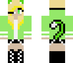 green cat girl