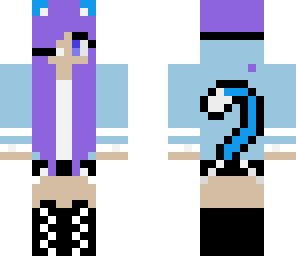 blue cat girl