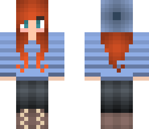 blue cute girl