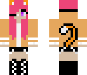 orange cat girl