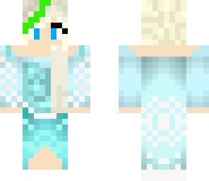 elsa with a little green hair