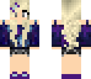 blonde galaxy girl with bow