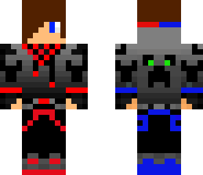 red n blue boy 