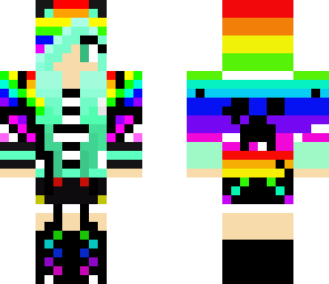 rainbow girl
