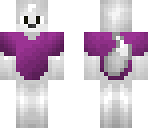 silver fox with purple ombre tunic