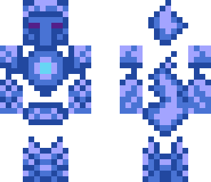 blue flame man