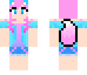 cotton candy wolf girl