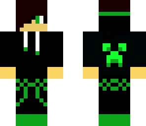 green hoodie