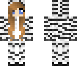 blonde zebra girl