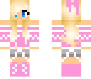 pink winter girl