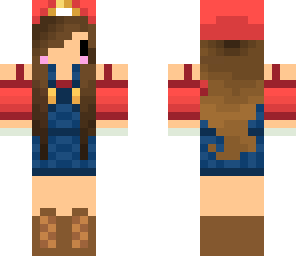 mario chibi skin with eyelashes
