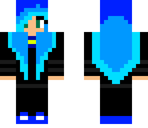blue haired girl