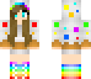 brown haired rainbow cake girl 2