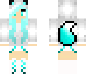 cute blue wolf girl