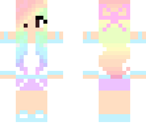 cute pastel rainbow girl