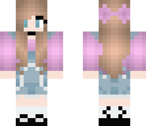 pale overall girl