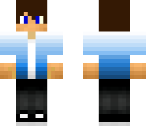 blue cute boy skin