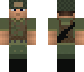 paratrooper with gun