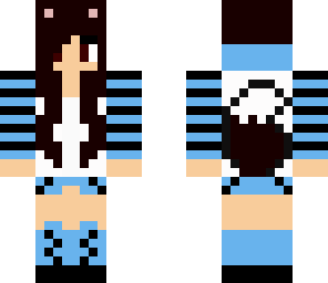 wolf girl blue