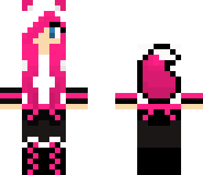 pink wolf girl