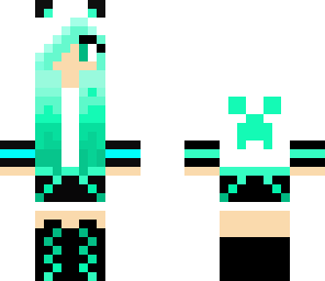blue panda girl