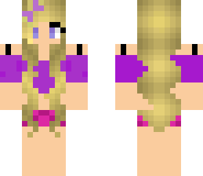 cute purple summer girl