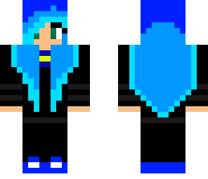 blue-haired girl