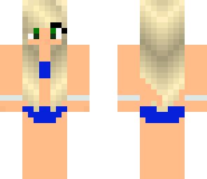 blue bikini