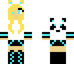 neon panda girl