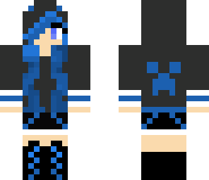 blue creeper girl