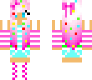 colourful candy cane girl