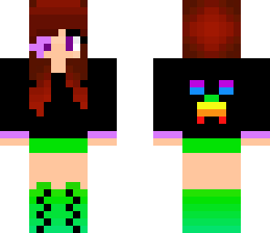 fixed rainbow creeper girl