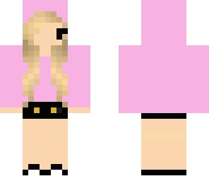 pink hoodie girl