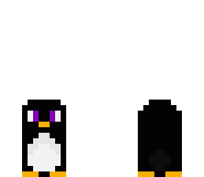 purple eyed penguin