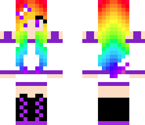 beautiful rainbow girl