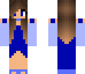 blue dress girl