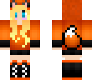 girl with fox hoddie