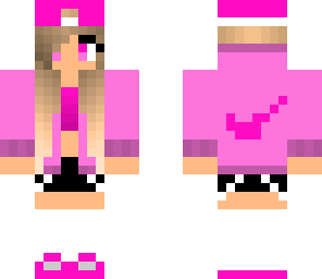 pink nike skater girl