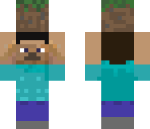 plastic steve with dirt