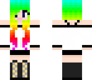 rainbow haired girl