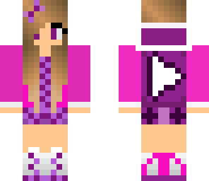girl youtuber skin