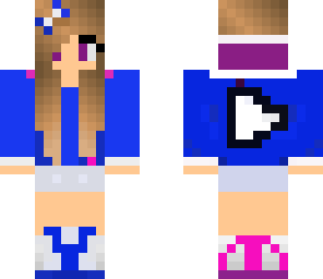 blue  girl youtuber
