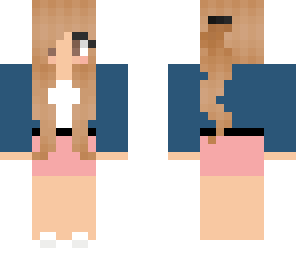ponytail girl with skirt