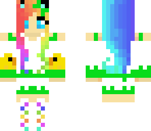 rainbow cat easter girl
